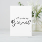 Bridesmaid Vorschlagskarte Save The Date (Stehend Vorderseite)