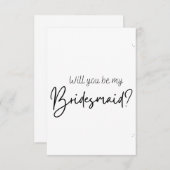 Bridesmaid Vorschlagskarte Save The Date (Vorne/Hinten)