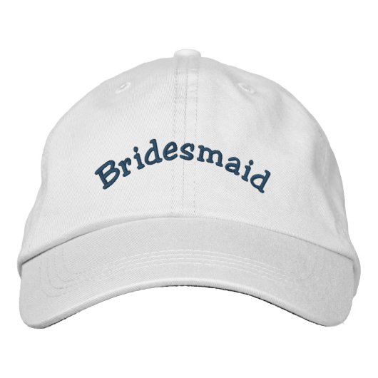 Bridesmaid Wedding Bestickte Baseballkappe (Vorderseite)