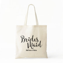 Bridesmaid Wedding Budget Canvas Tote Bag