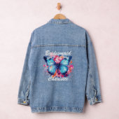 Bridesmaid Wedding Butterfly Personalisiert Jeansjacke (Hangar)
