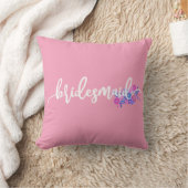 Bridesmaid Wedding Calligraphy | Kissen (Decke)