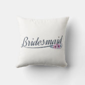 Bridesmaid Wedding Calligraphy | Kissen (Rückseite)