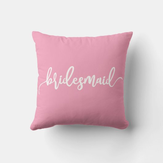 Bridesmaid Wedding Calligraphy | Kissen (Rückseite)