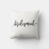Bridesmaid Wedding Calligraphy | Kissen (Vorderseite)