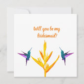 Bridesmaid Wedding Card Einladung (Vorderseite)