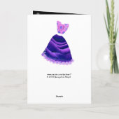 BRIDESMAID Wedding Danke - LILA Gown (Rückseite)