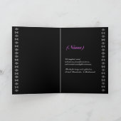 BRIDESMAID Wedding Danke - LILA Gown (Innenseite)