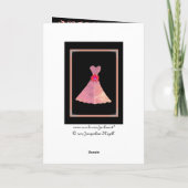 BRIDESMAID Wedding Danke - PEACH Gown (Rückseite)
