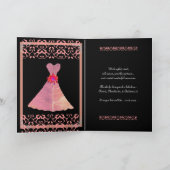 BRIDESMAID Wedding Danke - PEACH Gown (Innenseite)