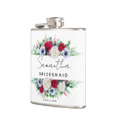 Bridesmaid Wedding Floral Bouquet | Hüftkolben Flachmann (Links)