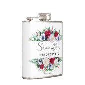 Bridesmaid Wedding Floral Bouquet | Hüftkolben Flachmann (Rechts)