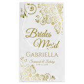 Bridesmaid Wedding Geschenktasche Kleine Kleine Geschenktüte (Rückseite)