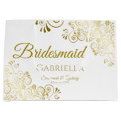 Bridesmaid Wedding Gift Bag - Große Geschenktüte (Vorderseite)