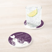 Bridesmaid Wedding Gown Untersetzer (Seite)