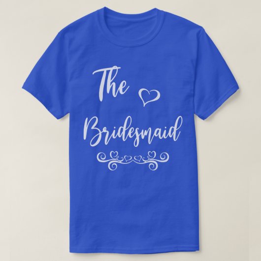 Bridesmaid Wedding Matching T-Shirt (Design vorne)