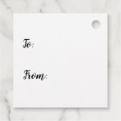 Bridesmaid Wedding Party Danke Vintag Look Geschenkanhänger (Rückseite)