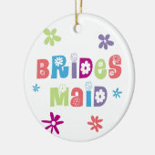 Bridesmaid Wedding Party Keramikornament (Links)