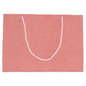 Bridesmaid Wedgram Modern Pink & White Große Geschenktüte (Rückseite)