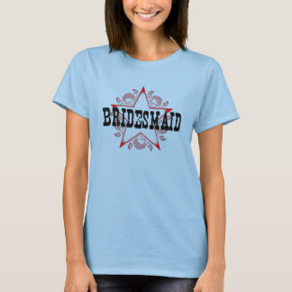 Bridesmaid Western Red T - Shirt