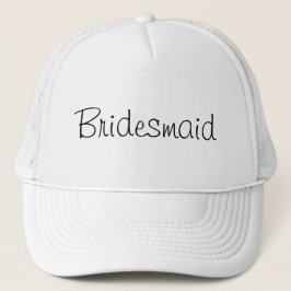 Bridesmaid White Wedding Hat Truckerkappe