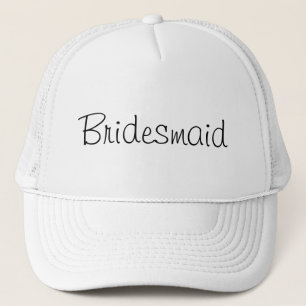 Bridesmaid White Wedding Hat Truckerkappe