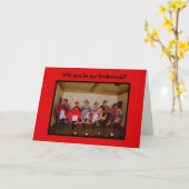 Bridesmaid — Wild West Dance Hall Girls Karte (Gelbe Blume)