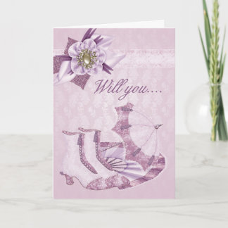 Bridesmaid, wirst du meine Bridesmaid sein? Einladung
