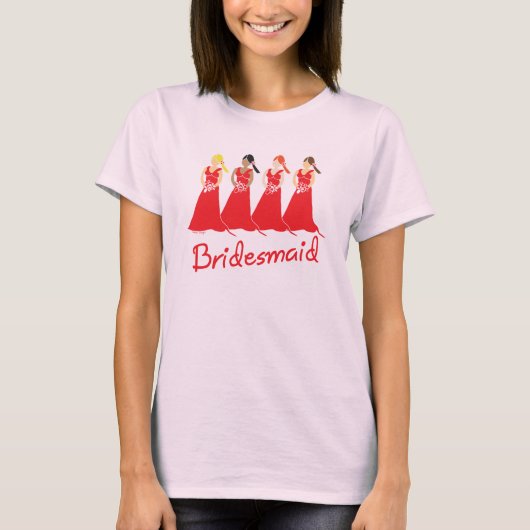 Bridesmaids Attendant Tee Shirt (Vorderseite)
