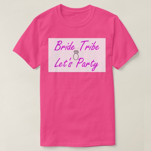 Bridesmaids Bride Tribe Bachelorette T-Shirt (Design vorne)