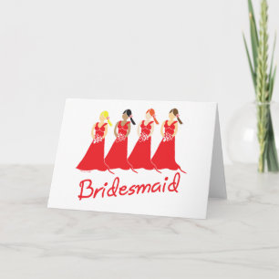 Bridesmaids Cards Einladung