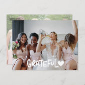 Bridesmaids Dankbares Foto Postkarte (Vorne/Hinten)