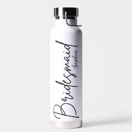 Bridesmaids Geschenke | Benutzerdefinierte schwarz Trinkflasche
