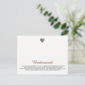 Bridesmaids Jewelry Template Postkarte (Stehend Vorderseite)