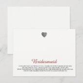 Bridesmaids Jewelry Template Postkarte (Vorne/Hinten)
