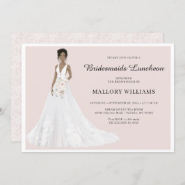 Bridesmaids Luncheon Bridal Gown Einladung