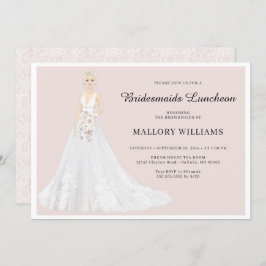 Bridesmaids Luncheon Bridal Gown Einladung
