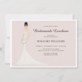 Bridesmaids Luncheon Fashion Bride Einladung (Vorderseite)