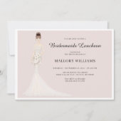 Bridesmaids Luncheon Fashion Bride Einladung (Vorderseite)