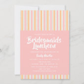 Bridesmaids Luncheon Modern Pink Gold Einladung (Vorderseite)