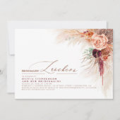 Bridesmaids Luncheon Pampas Grass Brautparty Einladung (Vorderseite)