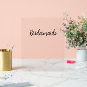 Bridesmaids Simple Wedding Black Typografy Text Acrylschild (Hochzeit)
