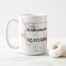 Bridesmaids Tumbler: Rose Gold Eleganz Kaffeetasse