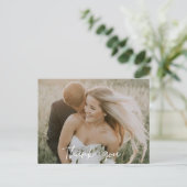 Bridesmaids Wedding Foto Vielen Dank Postkarte (Stehend Vorderseite)