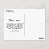 Bridesmaids Wedding Foto Vielen Dank Postkarte (Rückseite)