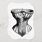 Bridesmaier brauchten niedliches Korsett lustig Einladung (Vorne/Hinten)