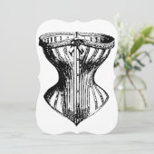 Bridesmaier brauchten niedliches Korsett lustig Einladung (Stehend Vorderseite)