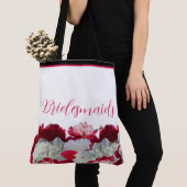 Bridesmaier florale Peonies multiplen Drucktasche Tasche (Von Nahem)