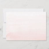 Bridesmaier Luncheon Pink Floral Brautparty Einladung (Rückseite)