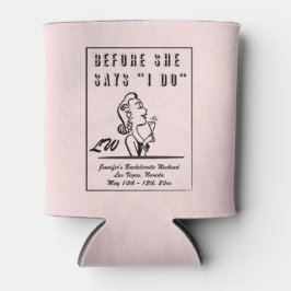 Bridesmaier Monogram - Junggeselinnen-Abschied Dosenkühler